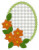 Flowers On Frame Free Embroidery Design